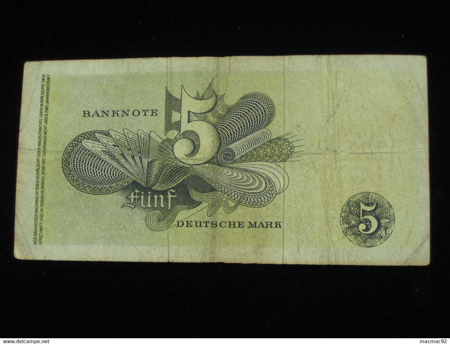 Rare Billet De 5 Funf Mark 1948 DEUTSCHE MARK   **** ACHAT IMMEDIAT *** - 5 Mark