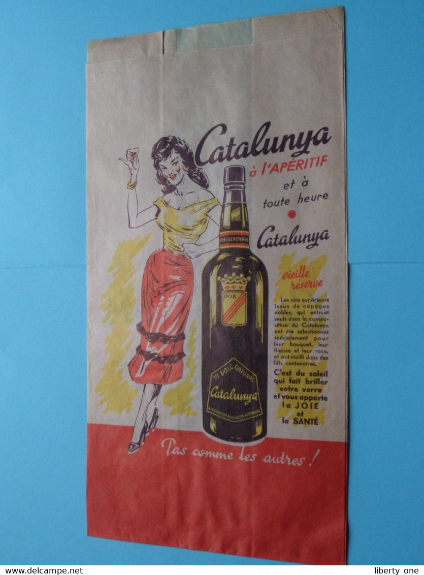 SAC Papier ( Publicité CATALUNYA à L'Apéritif) Papieren ZAK Voor Voedingswaren ( Zie / Voir Scans ) ! - Sonstige & Ohne Zuordnung