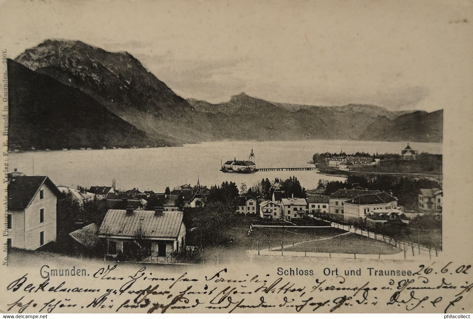 Gmunden // Schloss, Ort Und Traunsee 1902 - Gmunden