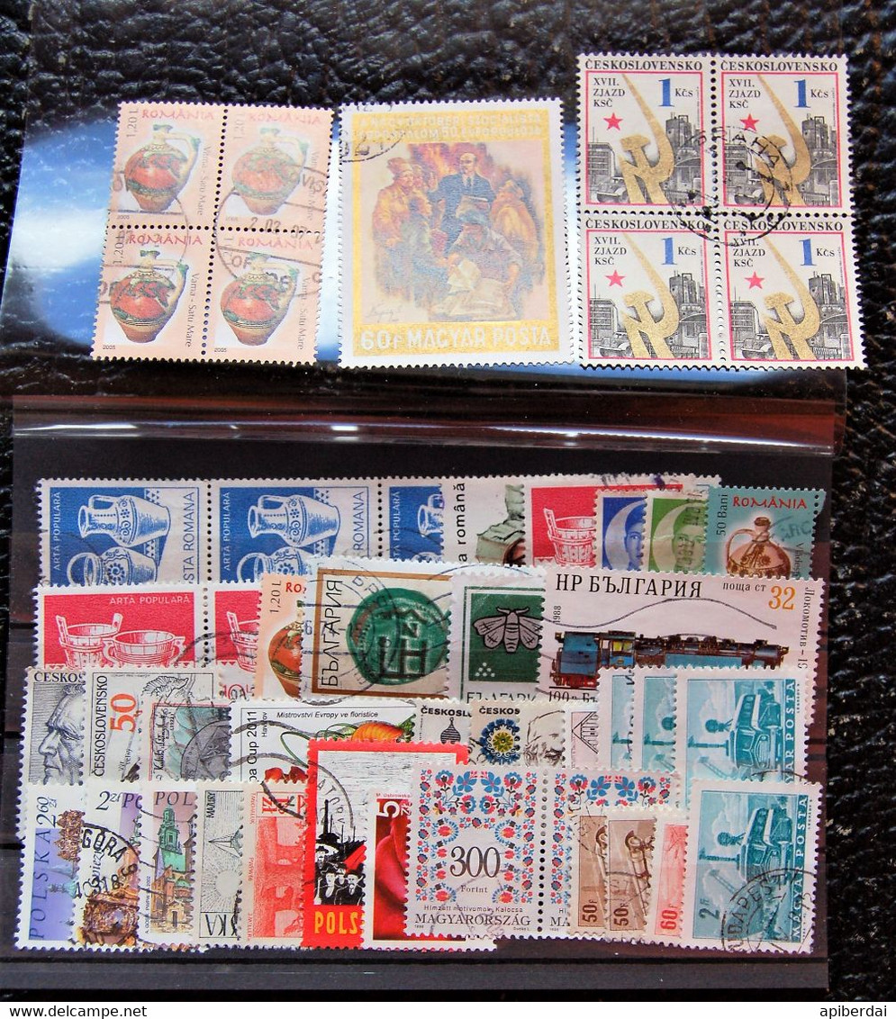 Pays De L'est East Countries - Small Batch Of 45 Stamps Used - Mezclas (max 999 Sellos)