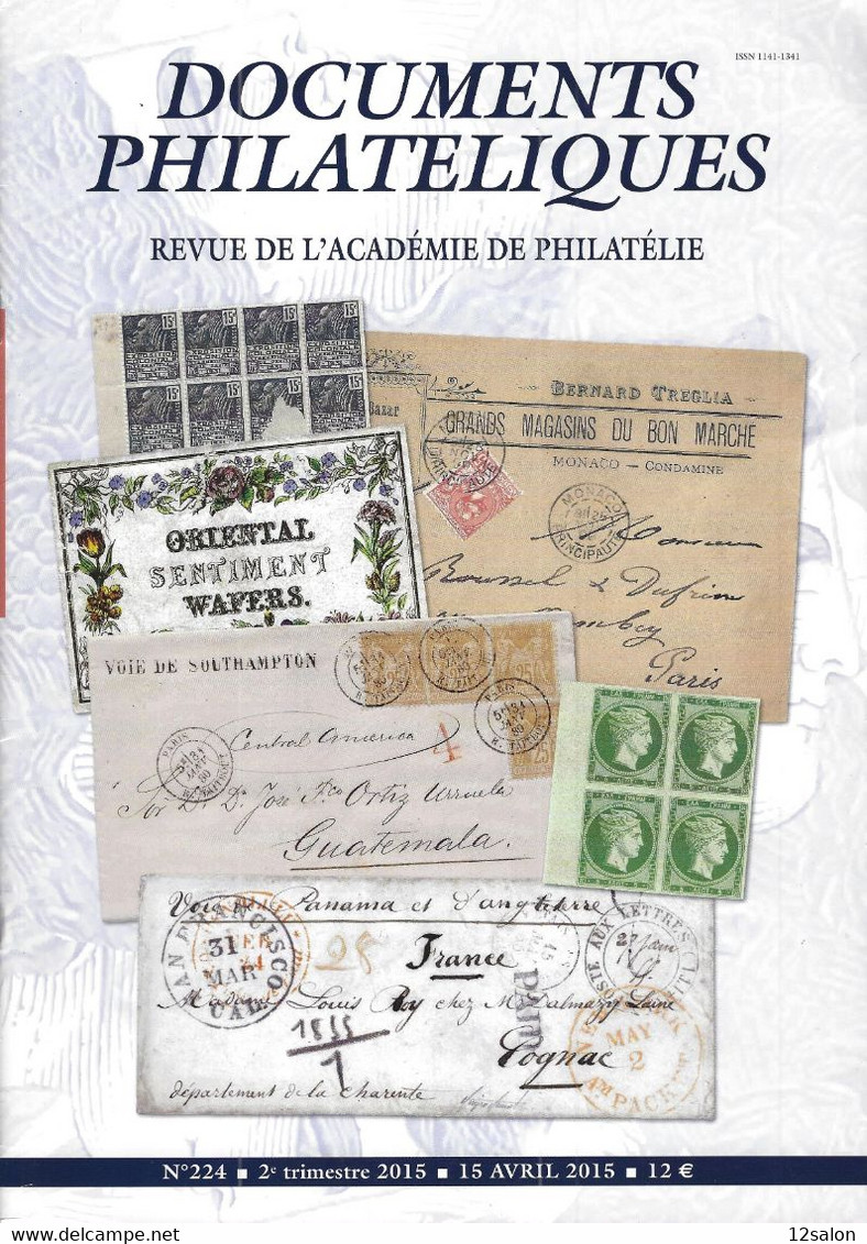 ACADEMIE DE PHILATELIE DOCUMENTS PHILATELIQUES  N° 224 + Sommaire - Andere & Zonder Classificatie