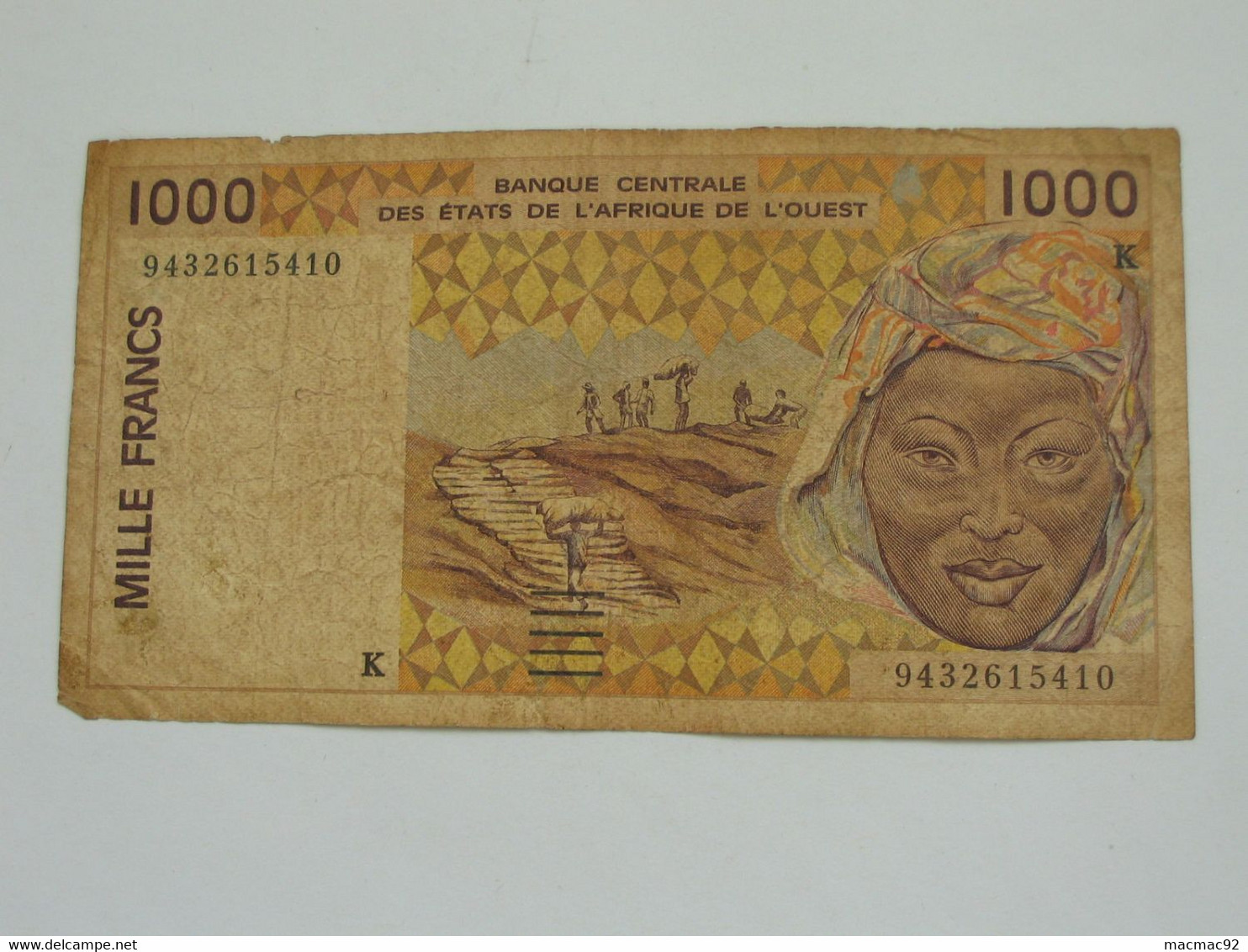 SENEGAL - 1000 Francs 1994 K - Banque Centrale Des Etats De L'Afrique De L'Ouest  **** EN ACHAT IMMEDIAT **** - Sénégal