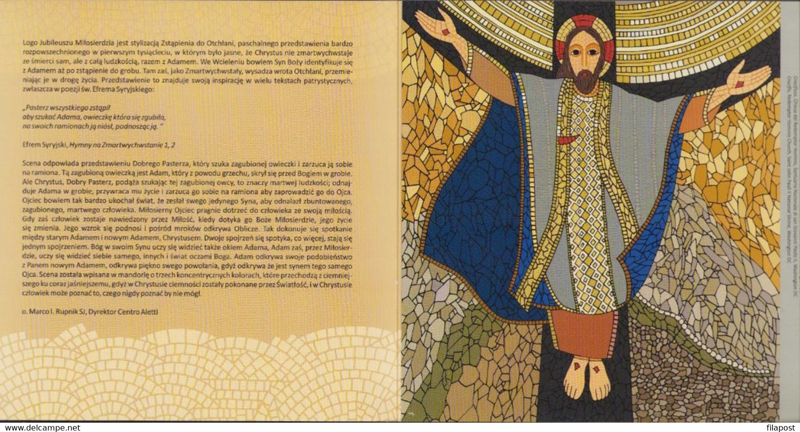 2016 Poland Souvenir Booklet / Mi 4828 Extraordinary Jubilee Of Mercy, Roman Catholic Church / FDC + Stamp MNH** - Libretti