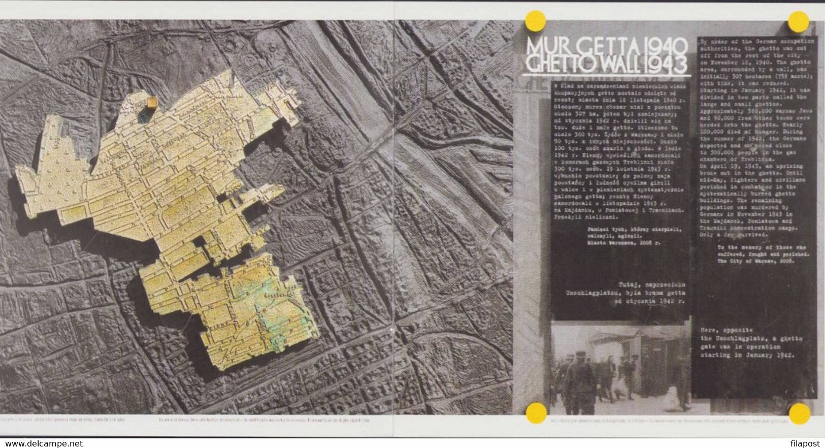 POLAND 2013 Booklet / Warsaw Ghetto Uprising, Six-pointed Star, Polish Jews, Nazi Germany, FDC + Mini Sheet MNH ** - Cuadernillos