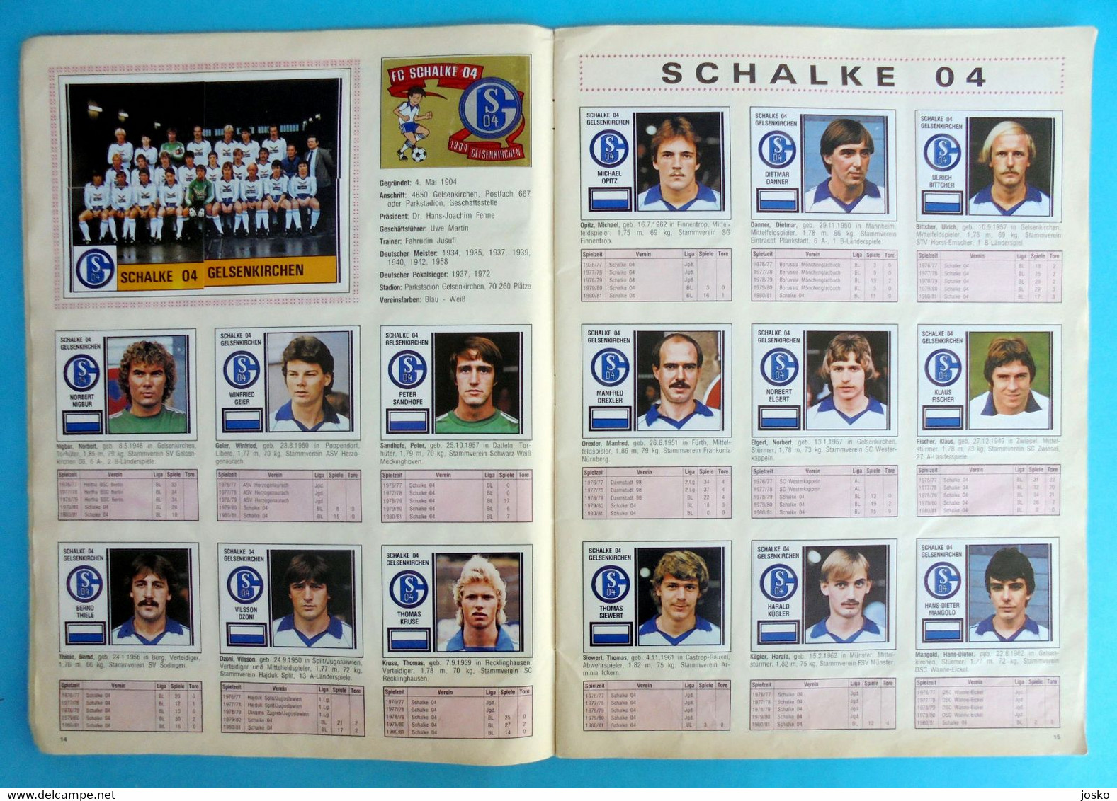 FUSSBALL 81 - Panini old German album * COMPLETE * football soccer calcio foot futbol futebol Germany Deutschland