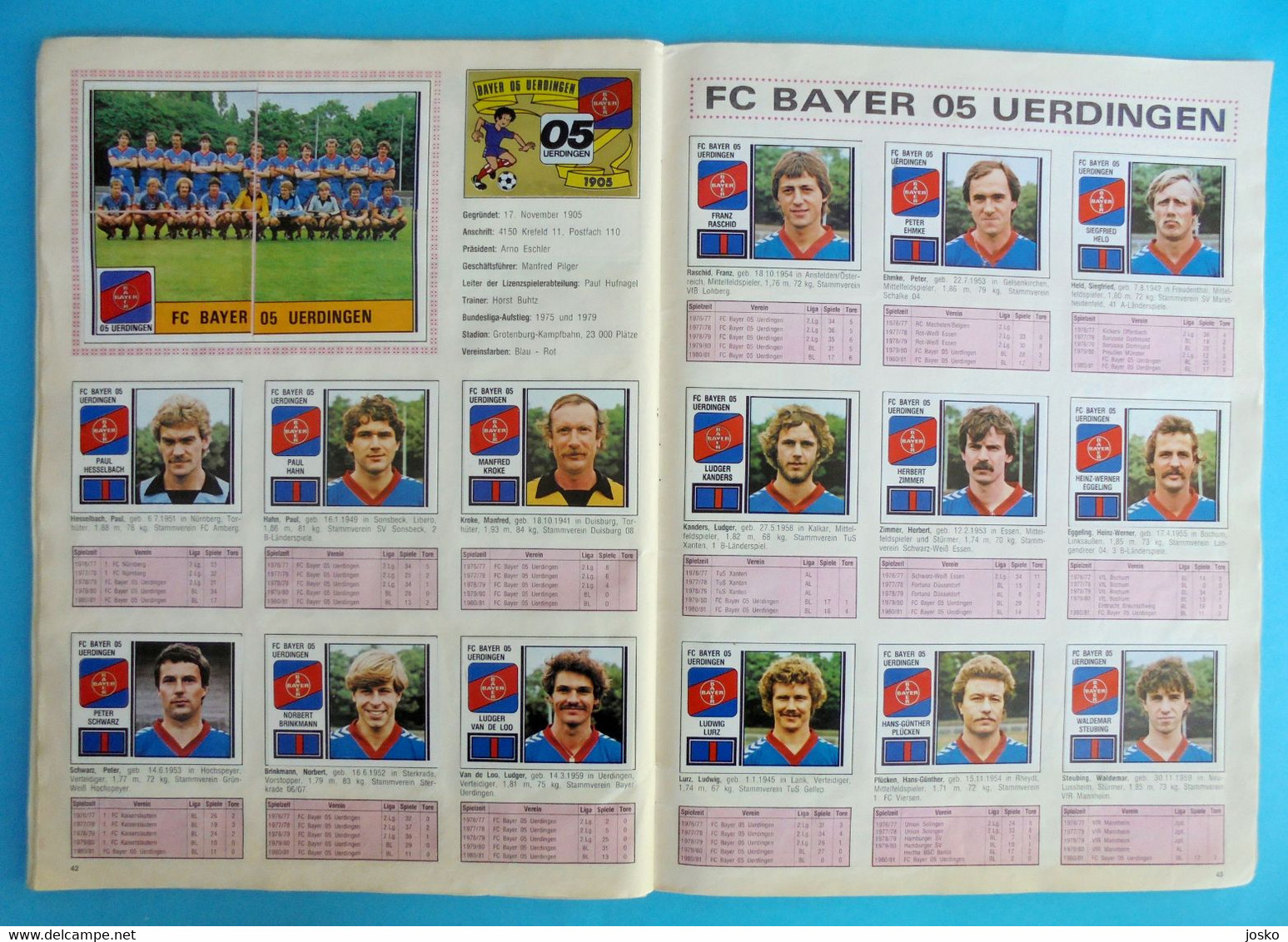 FUSSBALL 81 - Panini old German album * COMPLETE * football soccer calcio foot futbol futebol Germany Deutschland