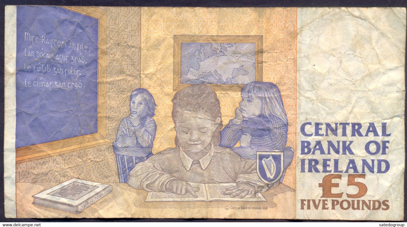 Ireland 5 Pounds 1996 AVF P- 75b - Irlande