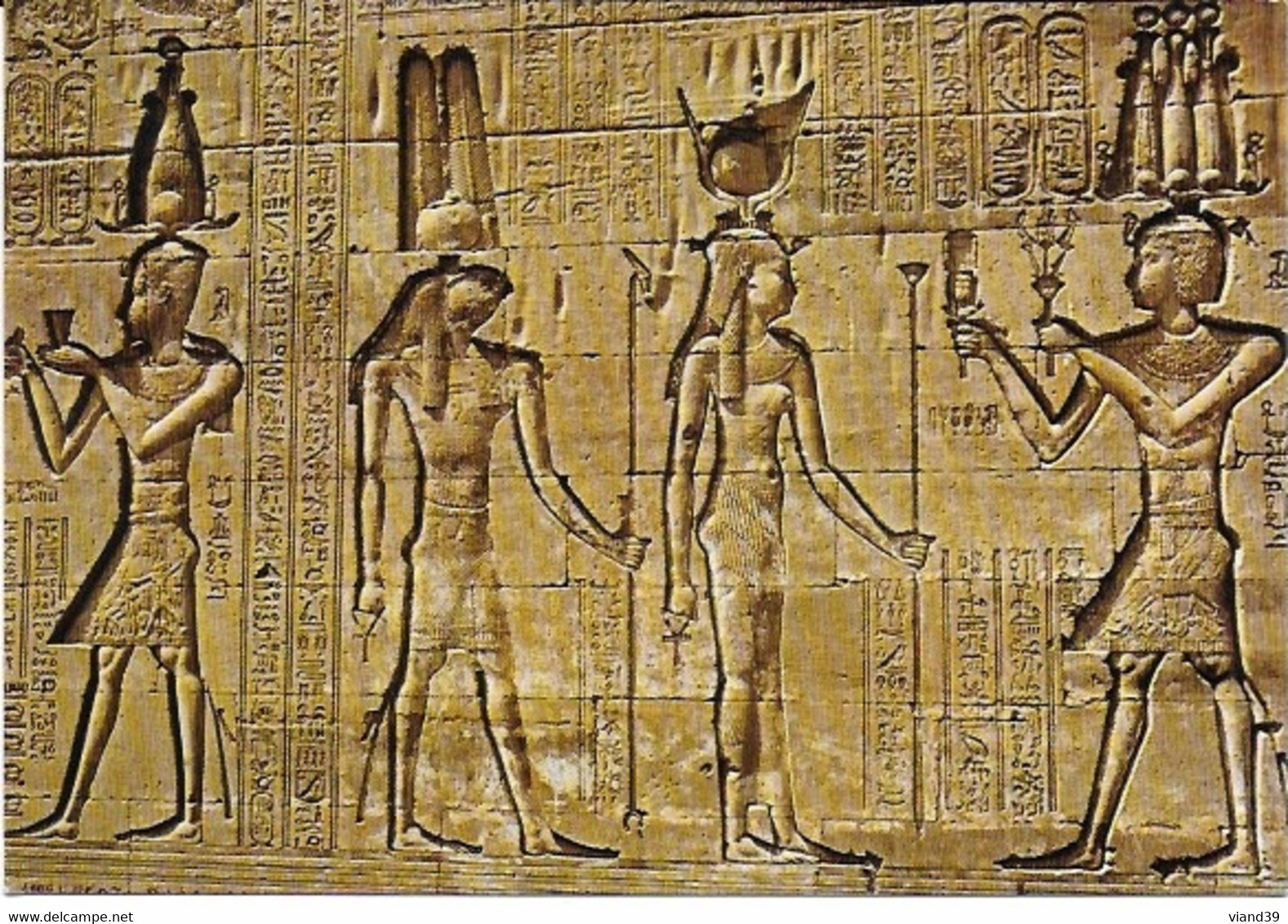 Dendera - Reliefs Du Temple De Hator - Qena