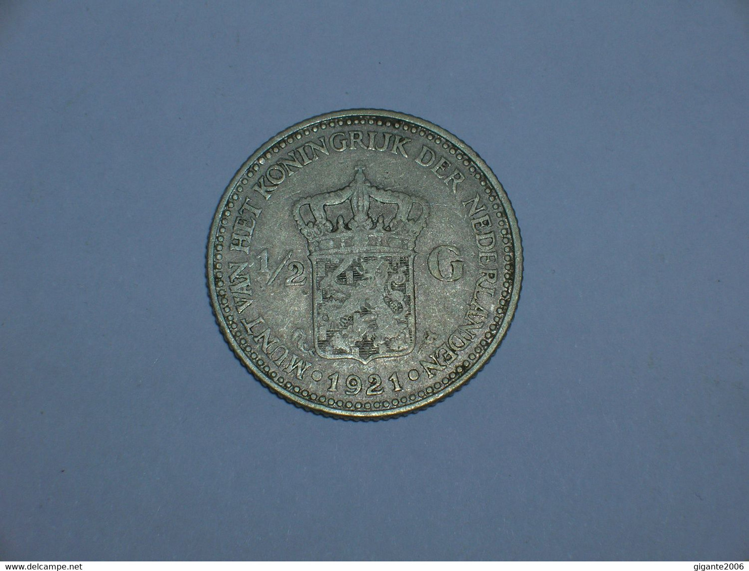 HOLANDA 1/2 GULDEN 1921 (10296) - 1/2 Gulden