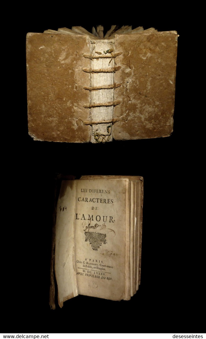 CURIOSA EROTISME GALANTERIE] HARMONIN De MARANVILLE (Jeanne-Michelle De PRINGY) - Les [Différents] Caractères De L'amour - Bis 1700