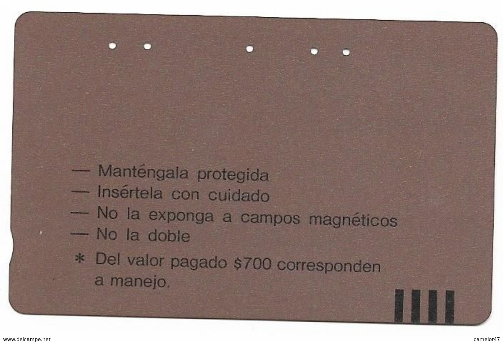 Colombia Tamura Used Phone Card, No Value, Collectors Item, # Colombia-4 - Colombia