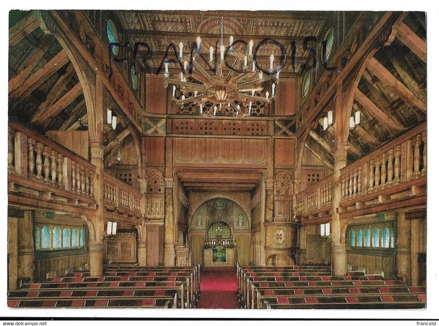 Deutschland. Hahnenklee-Bockswiese. Vue Intérieure De L'église Nordique En Bois. - Oberharz