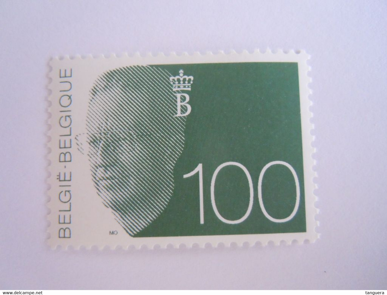 België Belgique 1992 Boudewijn Baudouin Type Olyff Gomme Verdâtre Groene Gom 2481 MNH ** - 1990-1993 Olyff