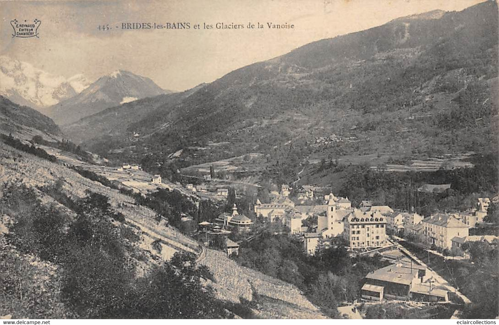 Brides Les Bains        73         Le Village Et Les Glaciers De La Vanoise     (voir Scan) - Brides Les Bains