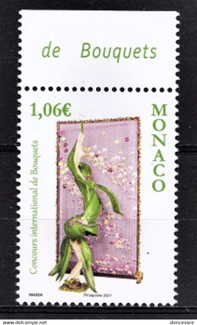 MONACO 2021 - CONCOURS INTERNATIONAL DE BOUQUETS - Y.T. N° 3275 /   NEUF ** - Unused Stamps