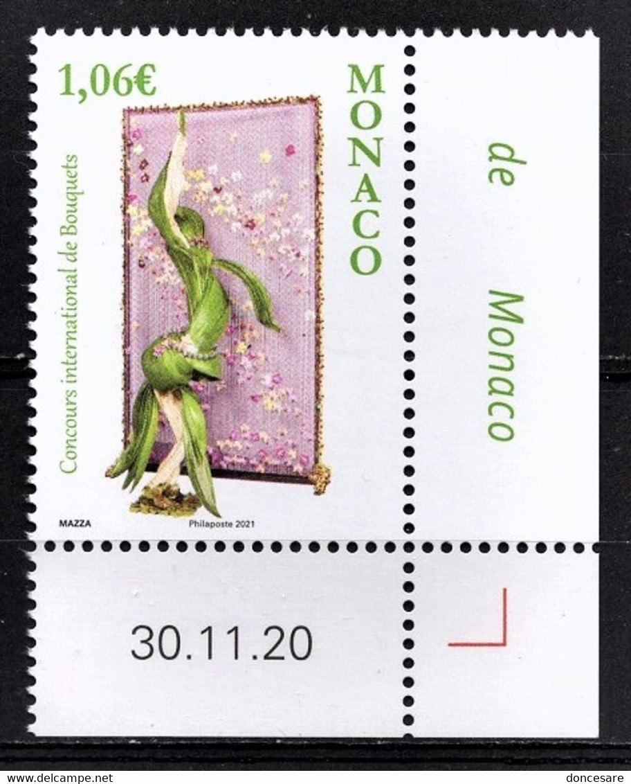 MONACO 2021 - CONCOURS INTERNATIONAL DE BOUQUETS - Y.T. N° 3275 /   NEUF ** - Unused Stamps