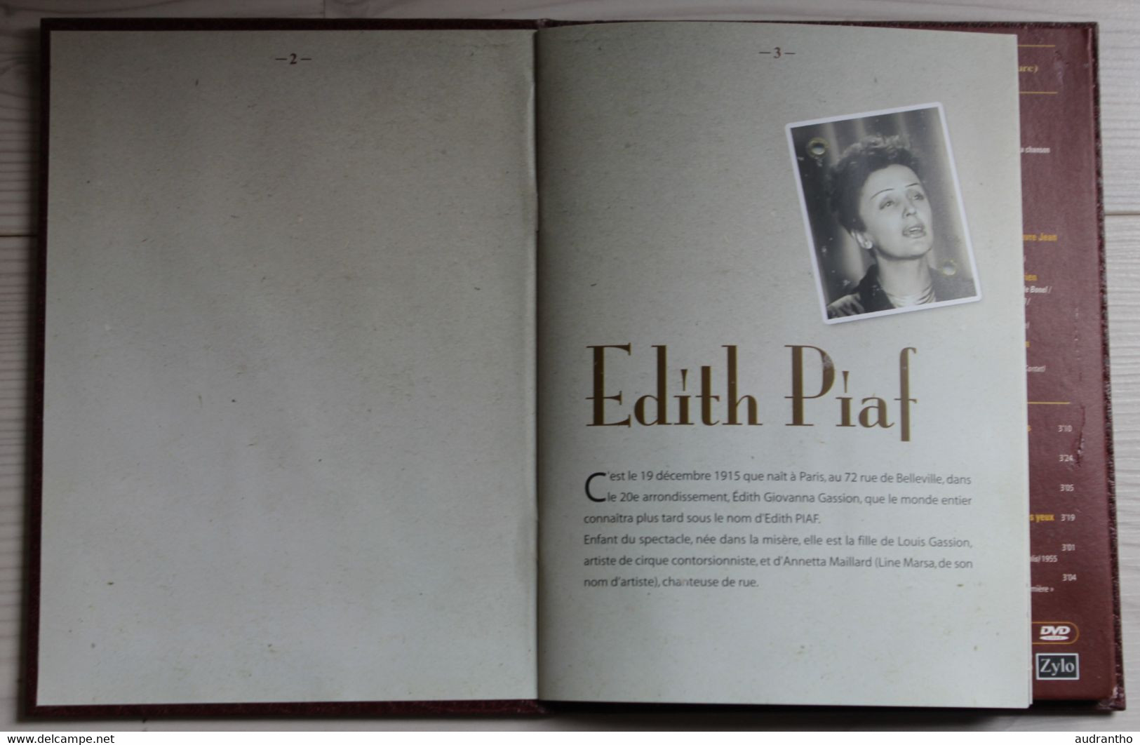 Coffret Collector Edith Piaf Passeport 2 DVD Et 1 CD + Livret 2008 - Collector's Editions