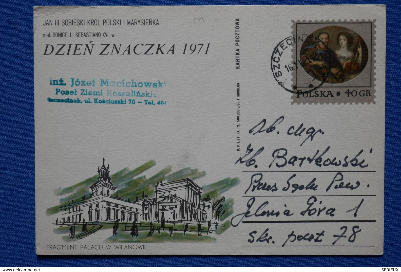 O11 POLOGNE BELLE CARTE 1971 VOYAGEE  SZCZECINEK POUR   + AFFRANCH. PLAISANT .A VOIR - Other & Unclassified