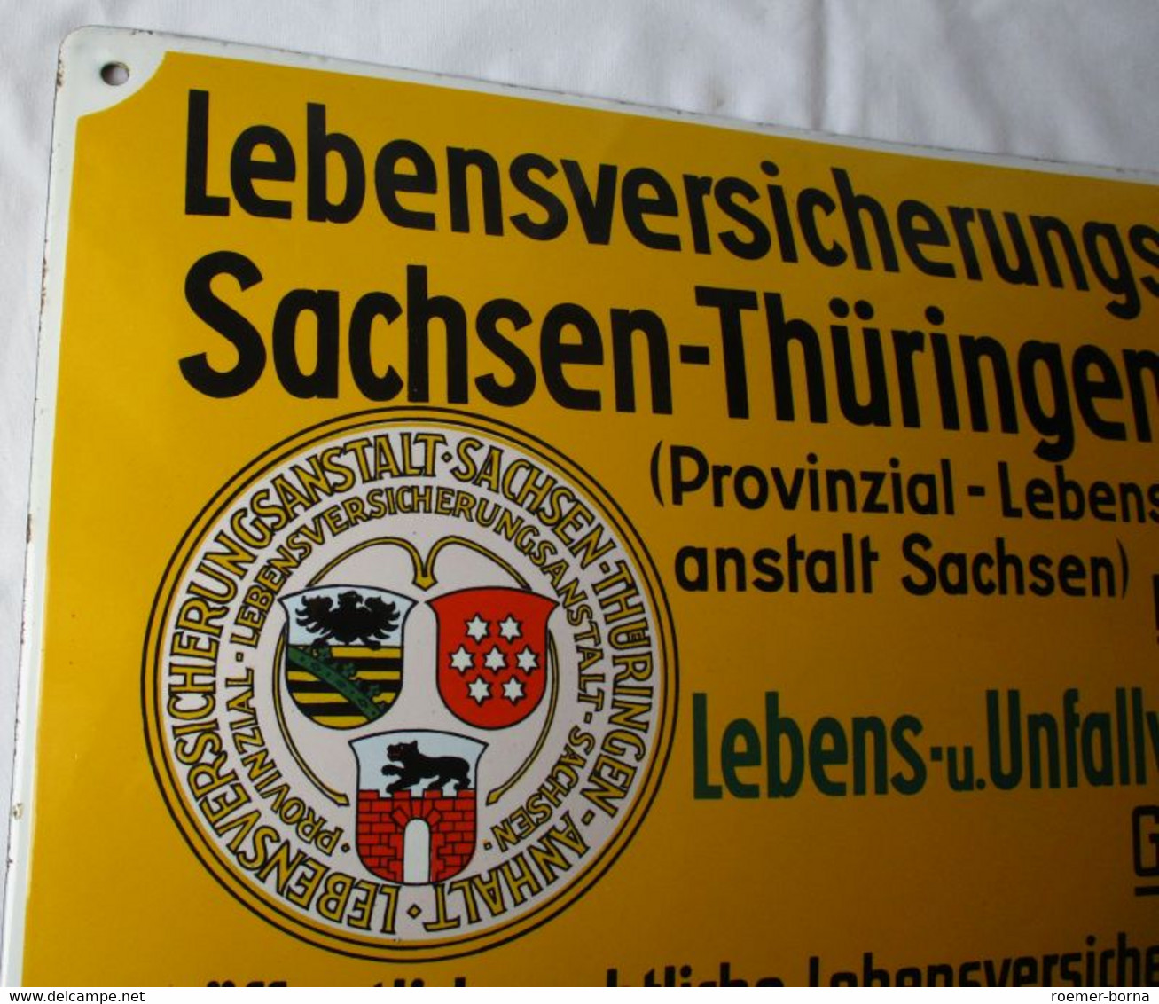 Versicherungsschild Lebensversicherungsanstalt Sachsen-Thüringen-Anhalt (142588) - Sonstige & Ohne Zuordnung