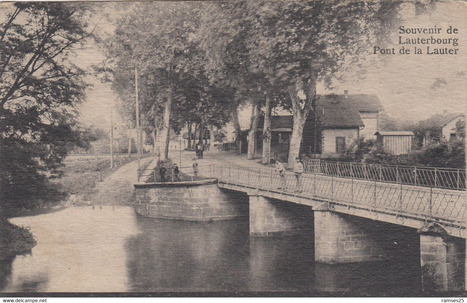 (175)  CPA  Lauterbourg Pont De La Lauter  (Bon état) - Lauterbourg