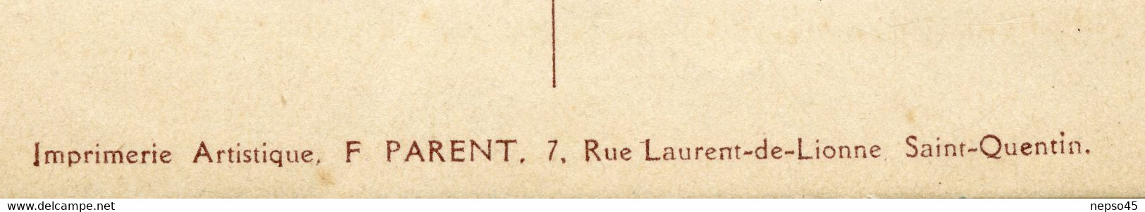 Carillonneur Gustave Cantelon.Saint-Quentin.souvenir Des Fêtes Du Carillon Juin 1924.sonnerie Sanche Réglée Par Cantelon - Inaugurations