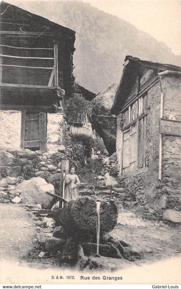 Rue Des Granges Gorges Du Dailley Salvan - Animée - Marecottes - Granges