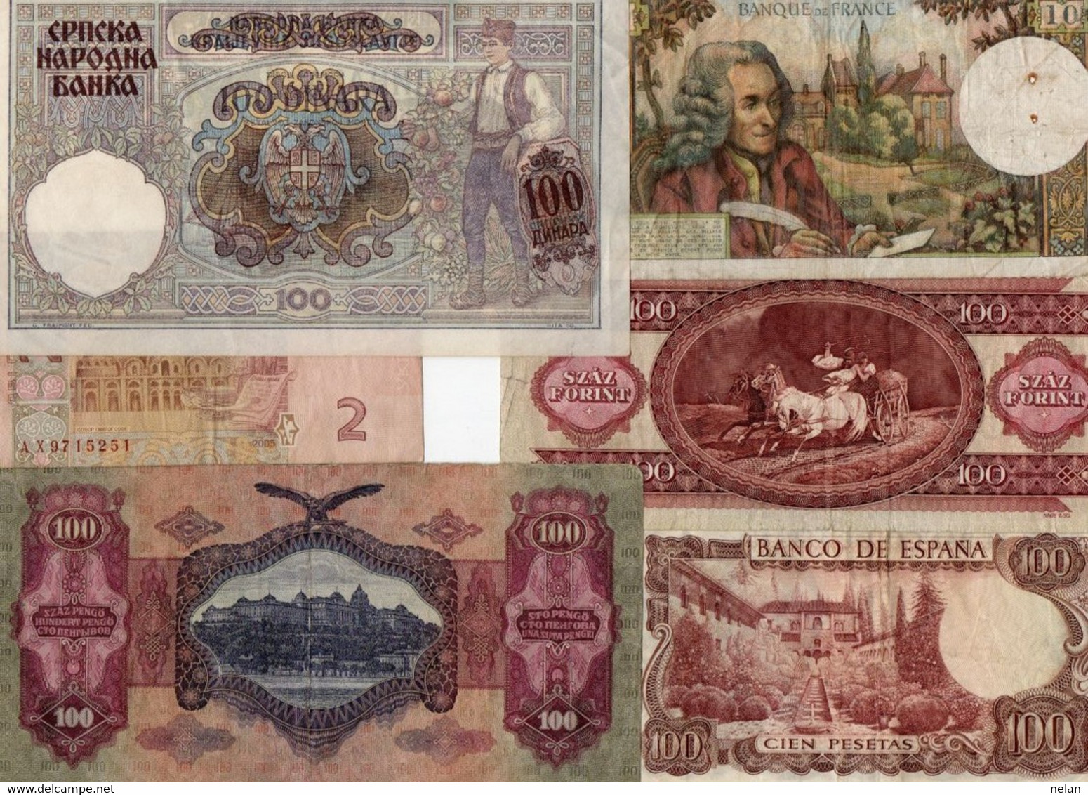 LOTTO BANCONOTE  EUROPA -  CIRCOLATE  VF+XF - Kiloware - Banknoten