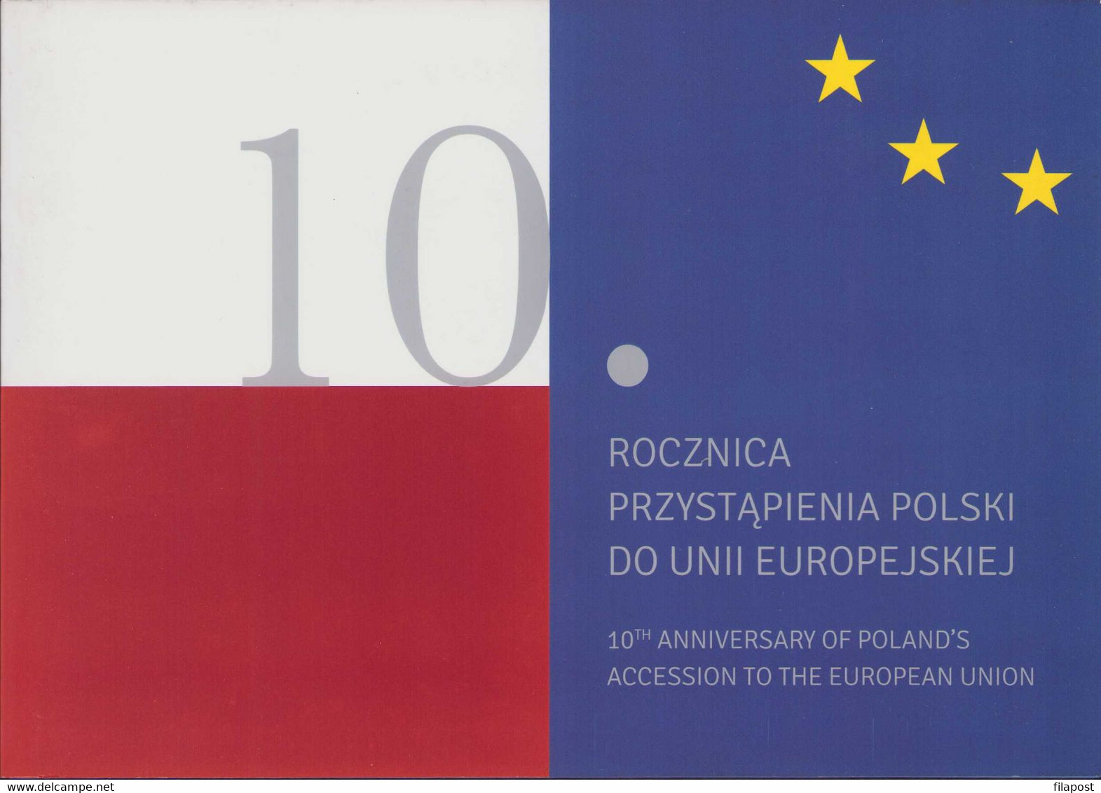 POLAND 2014 Mini Booklet, 100th Anniversary Of Poland's Accession To The European Union EU, UE, FDC + Stamp MNH ** - Libretti