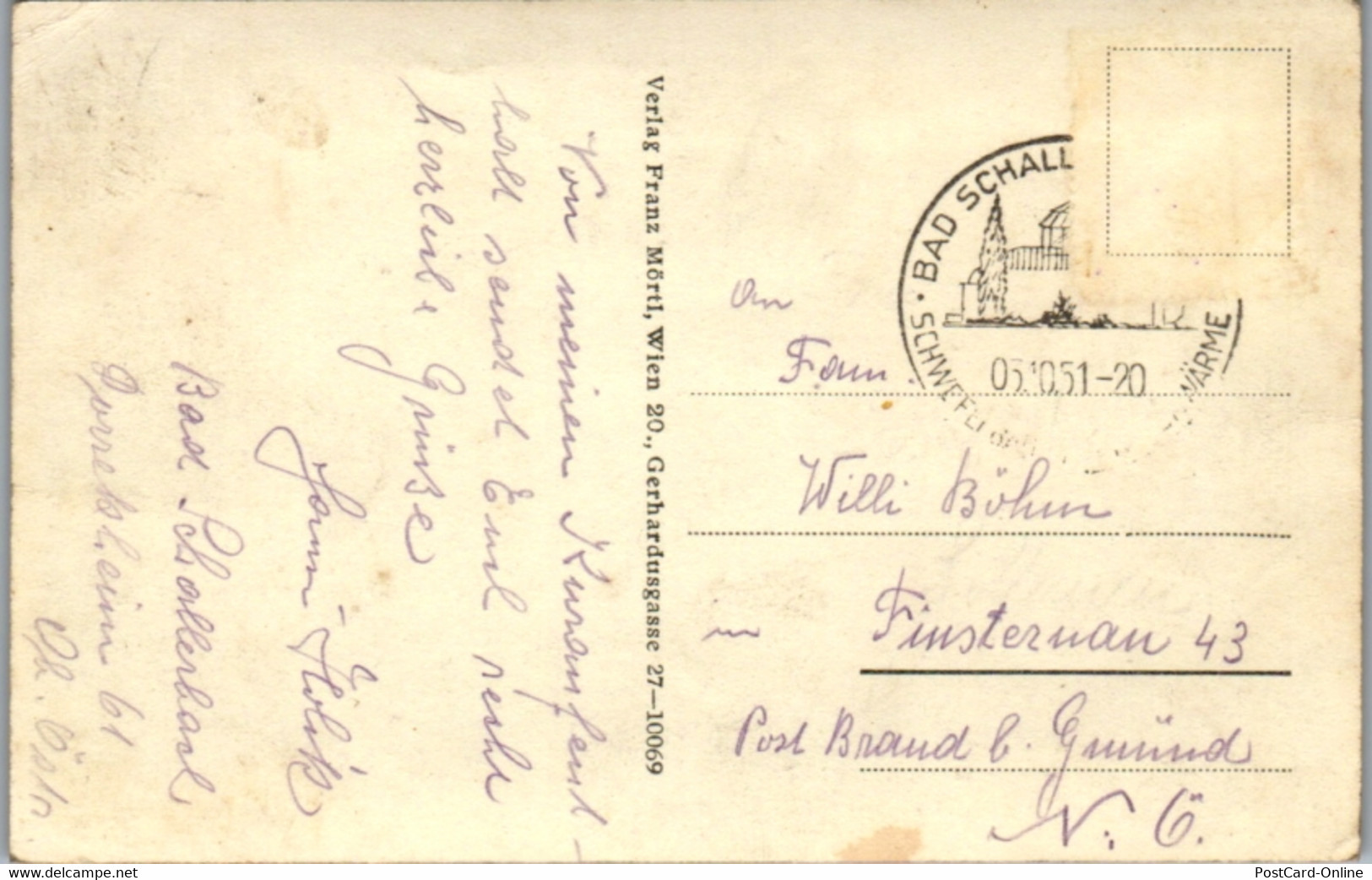 8459 - Oberösterreich - Bad Schallerbach , Dorrek Heim - Gelaufen 1951 - Bad Schallerbach