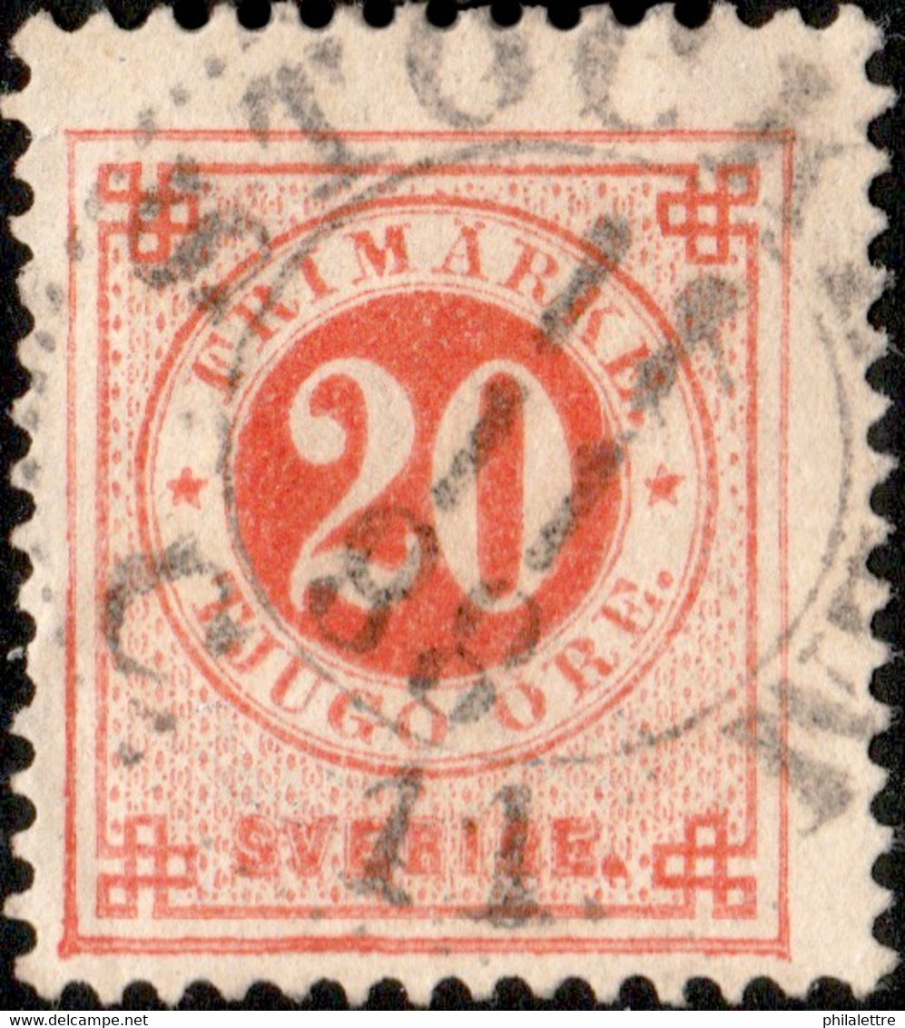 SUÈDE / SWEDEN / SVERIGE - 1888 - " STOCKHOLM C.11 " Ds On Facit 46a/ Mi.34 - Gebraucht