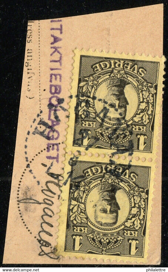 SUÈDE / SWEDEN / SVERIGE - 1913 - " HÖGANÄS " Ds On Facit 77 (x2) / Mi.62 (x2) - Gebraucht