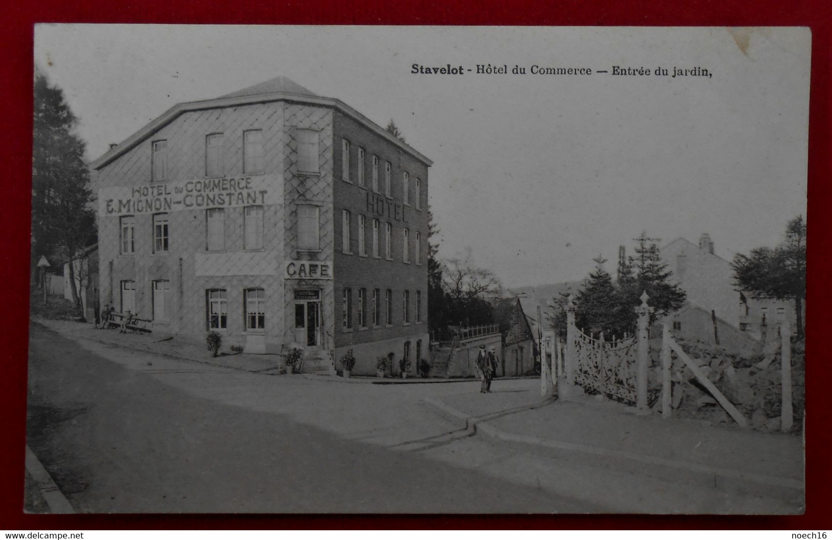 CPA 1930 Stavelot - Hôtel Du Commerce - Entrée Du Jardin - Stavelot