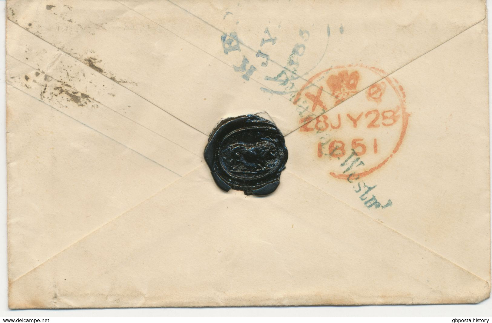 GB LONDON Inland Office „30“ Numeral Postmark (Parmenter 30A) Superb QV 1d Env - Covers & Documents