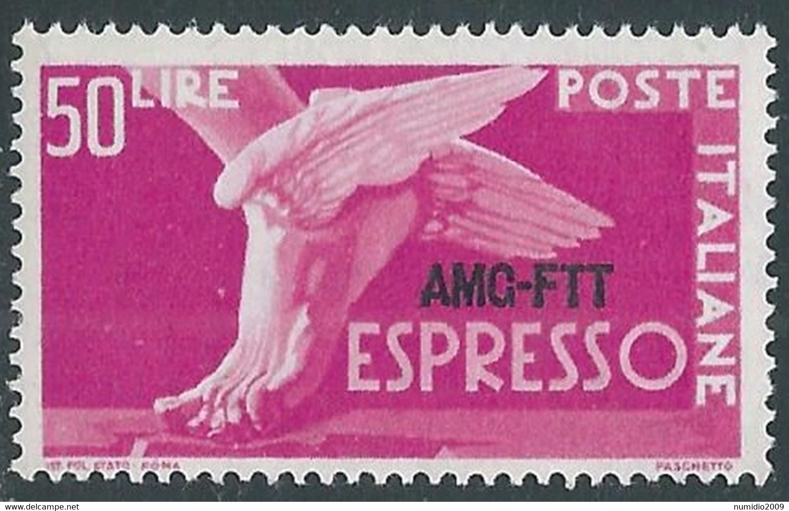 1952 TRIESTE A ESPRESSO 50 LIRE MNH ** - RE2-5 - Eilsendung (Eilpost)