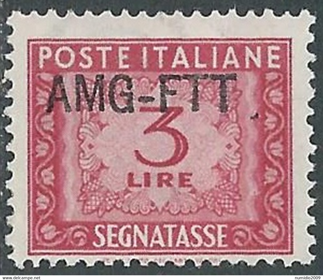 1949-54 TRIESTE A SEGNATASSE 3 LIRE MNH ** - RE20-5 - Postage Due