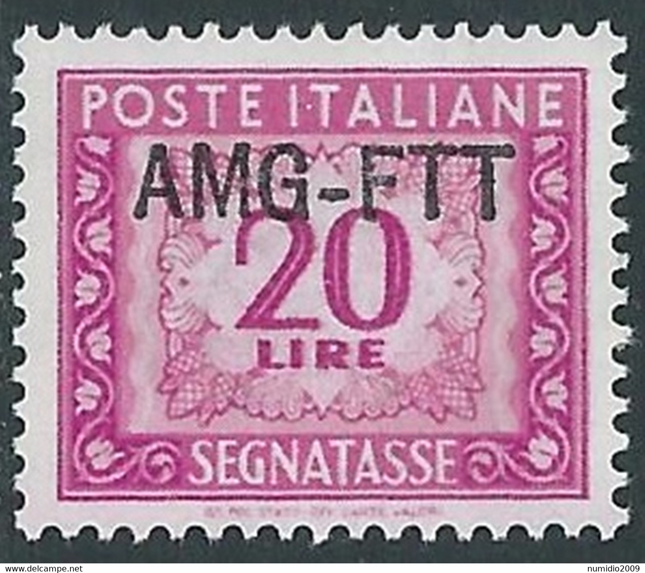 1949-54 TRIESTE A SEGNATASSE 20 LIRE MNH ** - RE11 - Portomarken