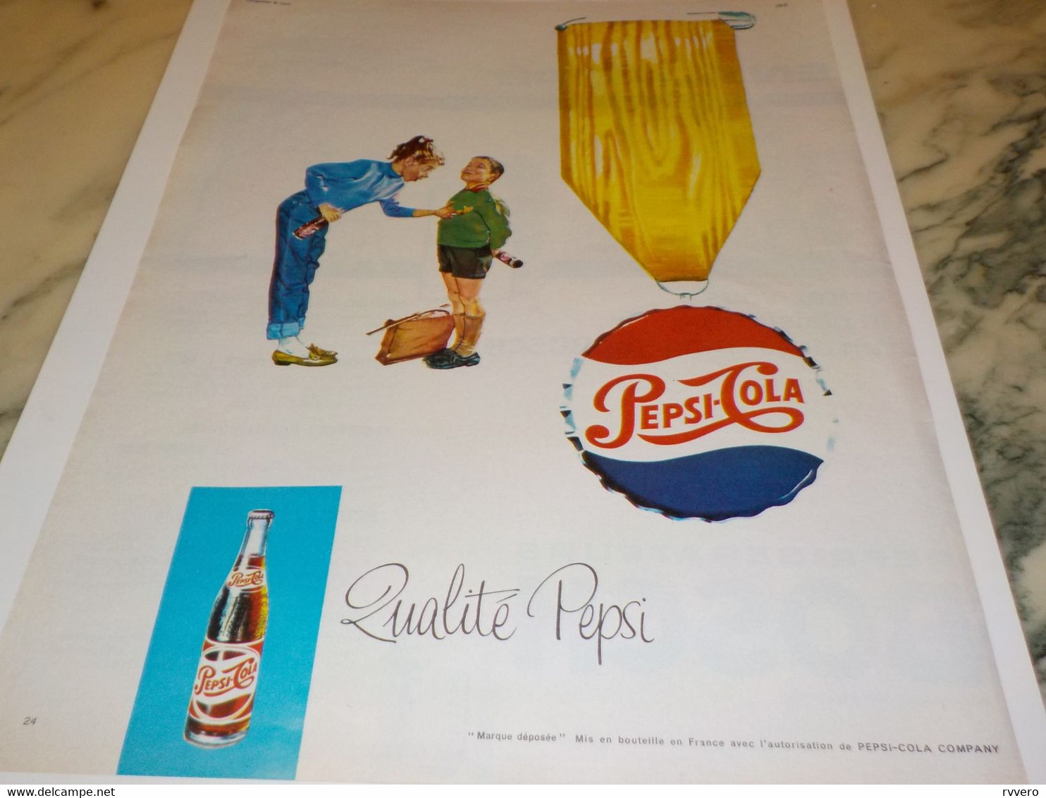 ANCIENNE PUBLICITE QUALITE PEPSI   1963 - Affiches