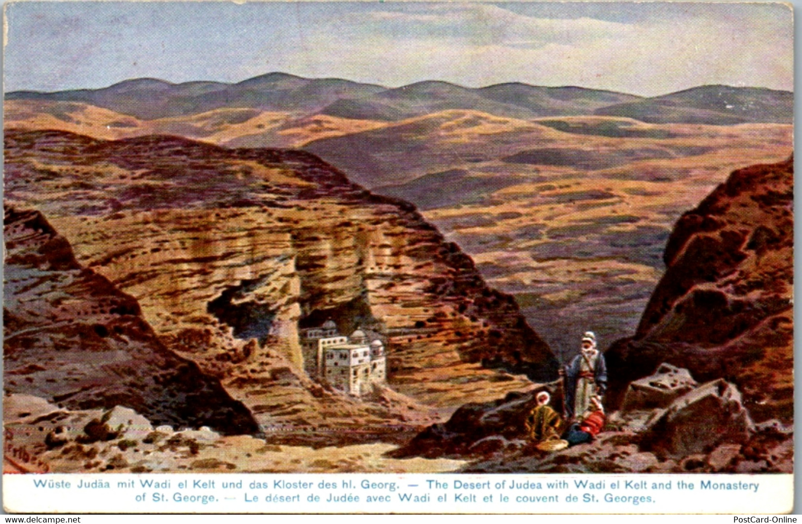 8994 - Westjordanland - Wüste In Judäa Mit Wadi El Kelt Und Das Kloster Des Hl. Georg , Signiert Friedrich Perlberg - Ni - Perlberg, F.