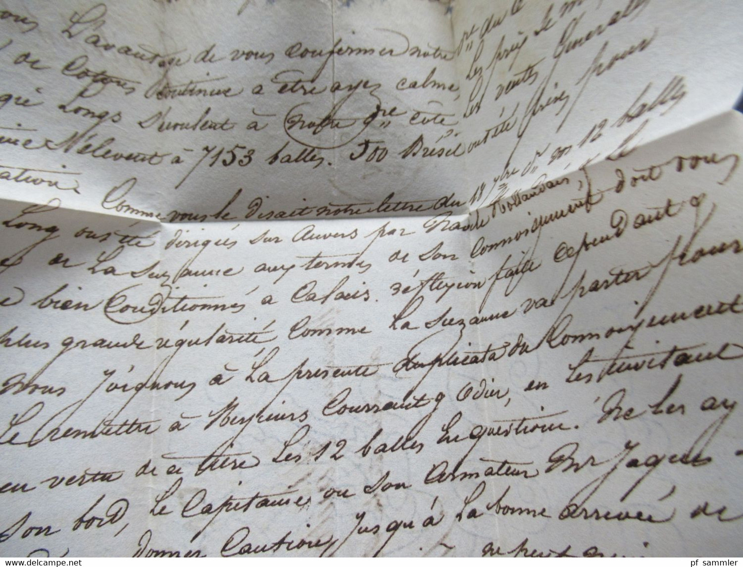 GB 13.11.1826 Forwarded letter via Calais Forwarder Par Isaak Vital Calais Faltbrief mit Inhalt Stempel K1 29 Nov 1826