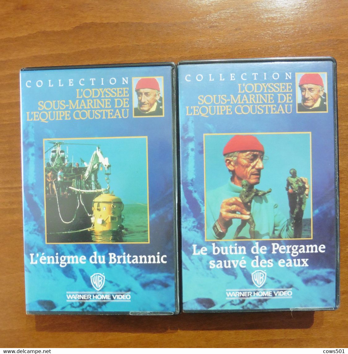 10 Cassettes  VHS L'Odyssée Sous- Marine De L'équipe  Du Commandant  Cousteau - Dokumentarfilme