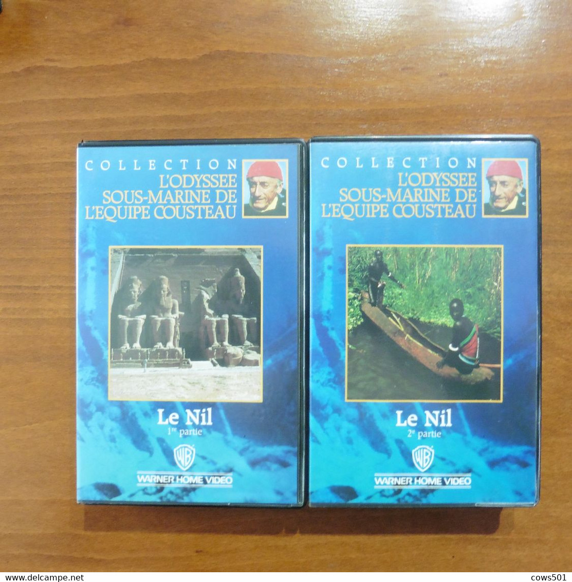 10 Cassettes  VHS L'Odyssée Sous- Marine De L'équipe  Du Commandant  Cousteau - Documentaire