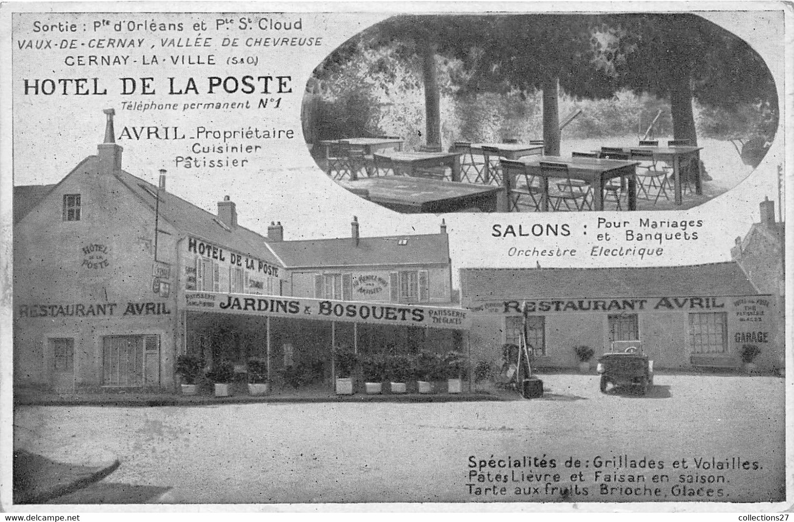 78-CERNAY-LA-VILLE- HÔTEL DE LA POSTE MULTIVUES - Cernay-la-Ville