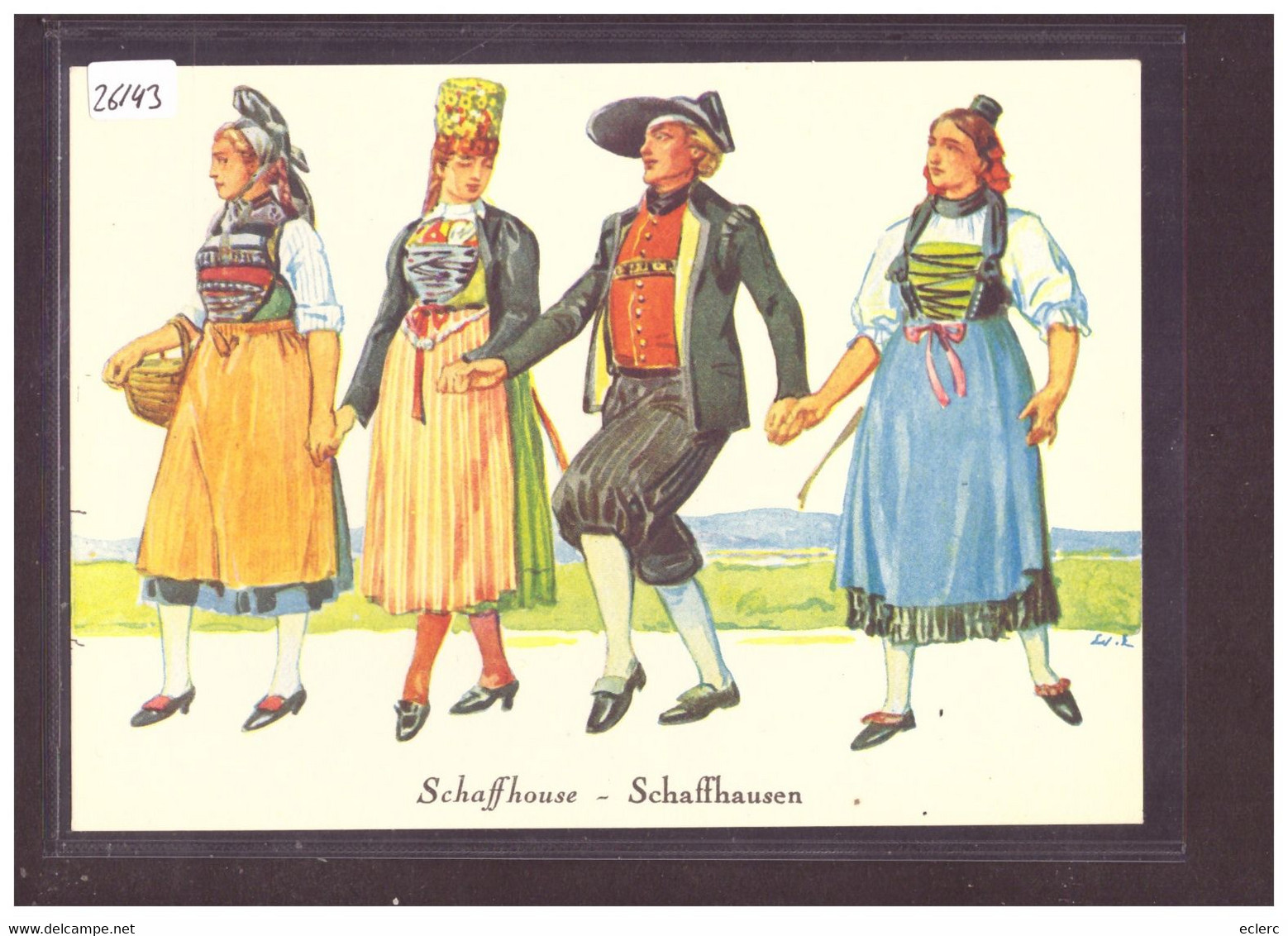 FORMAT 10x15cm - SCHAFFHAUSEN - ALTE SCHWEIZER TRACHTEN - ANCIENS COSTUMES SUISSES - ED. ANNEES 40 Env. - TB - Hausen Am Albis 