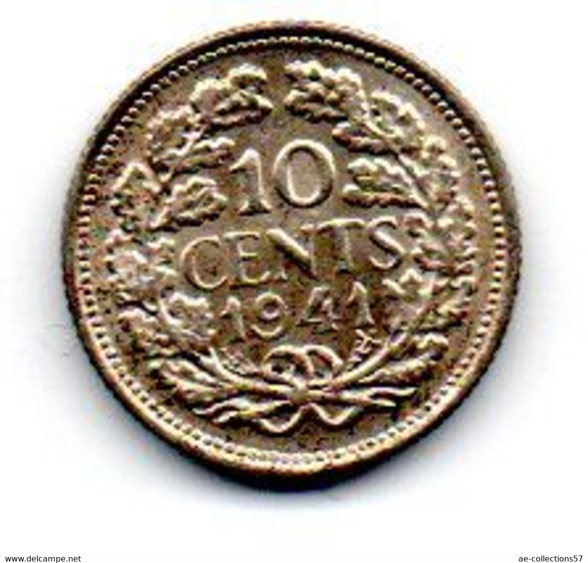 Pays -Bas - 10 Cents 1941 TTB+ - 10 Centavos