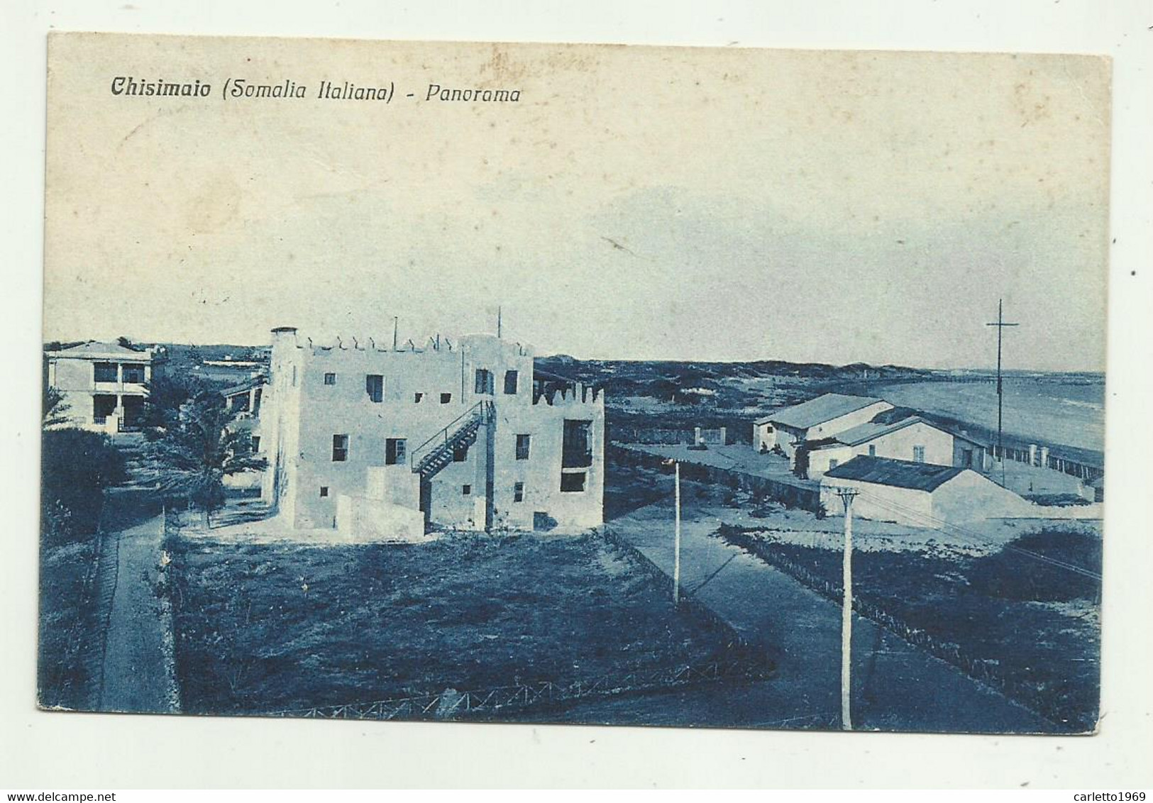 CHISIMAIO ( SOMALIA ITALIANA ) PANORAMA 1934   VIAGGIATA FP - Somalia