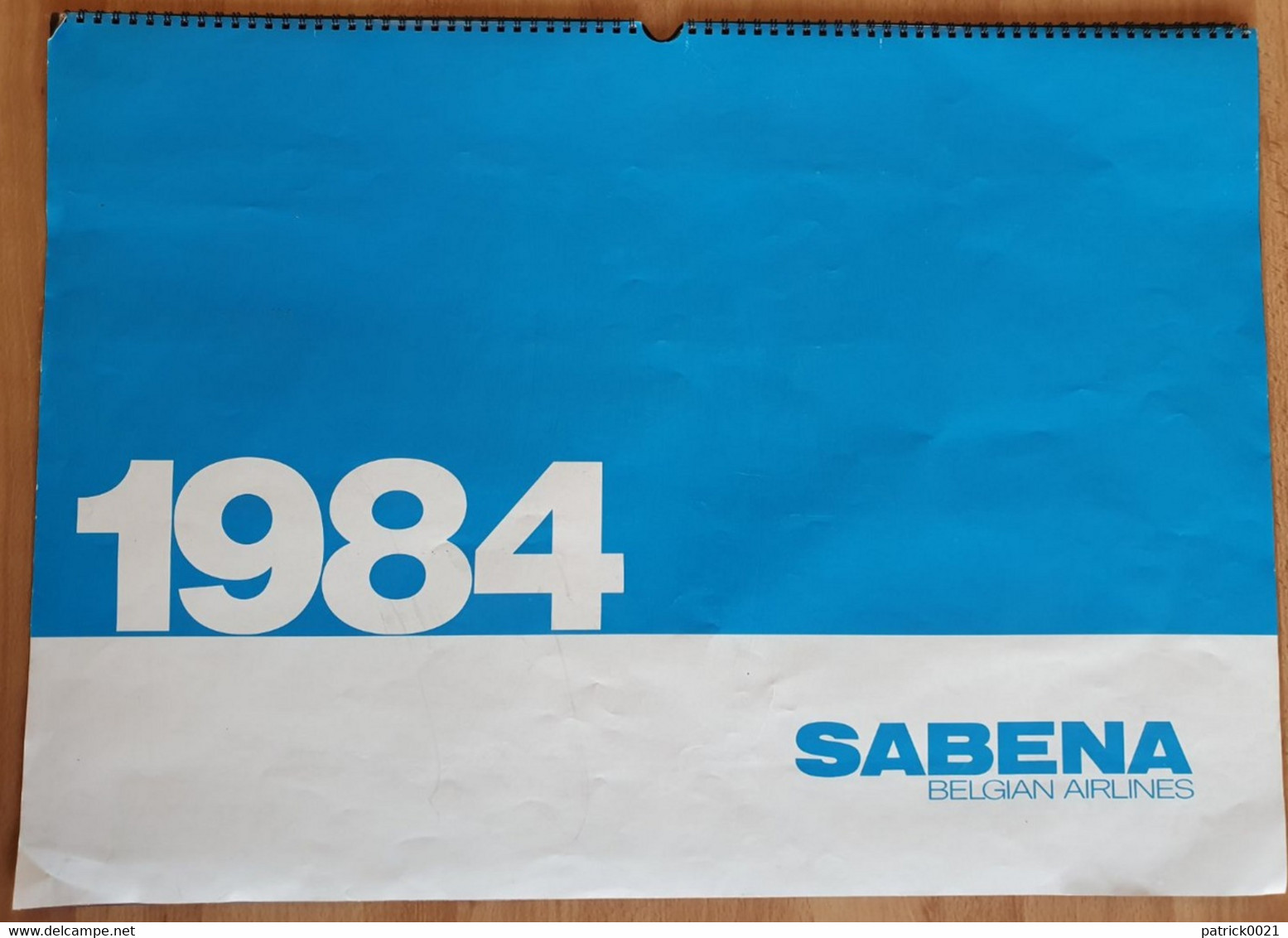 SABENA CALENDRIER 1984 - Werbung