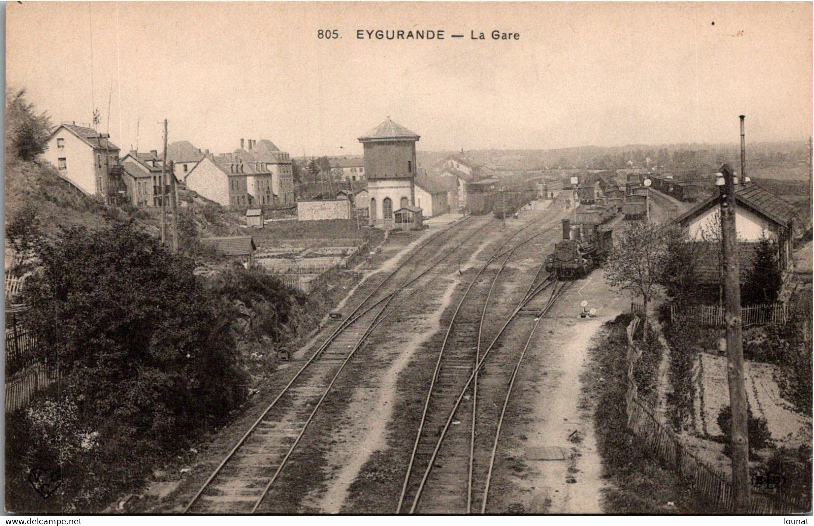 19 EYGURANDE - La  Gare D'Eygurande - Chemin De Fer - Locomotive    * - Eygurande