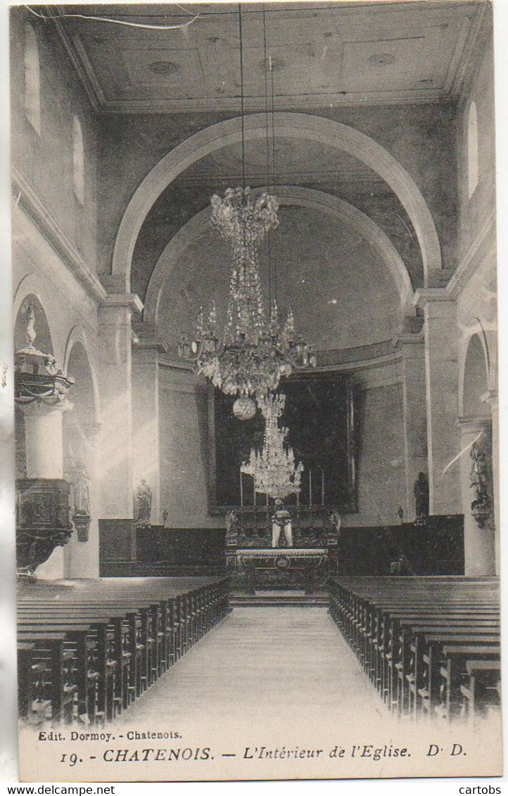 88 CHATENOIS  Intérieur De L'Eglise - Chatenois