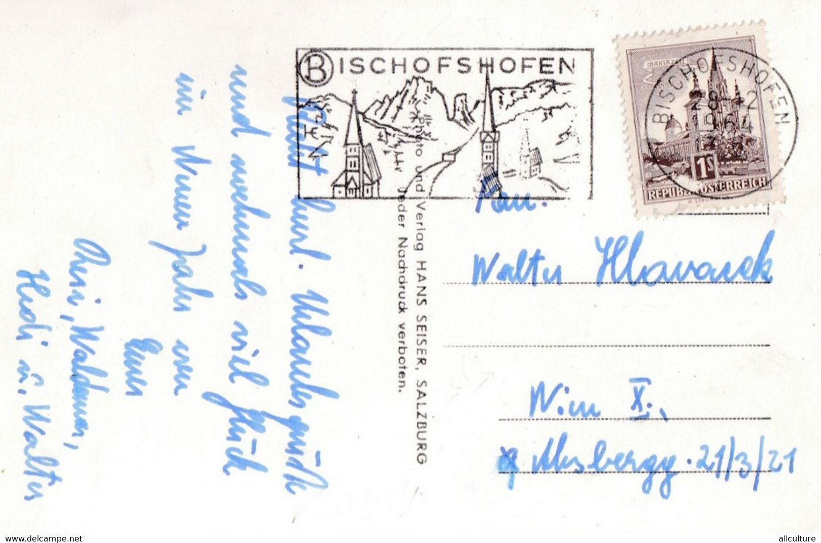 A2453 - Gasthof Steinberghof, Winter In Alps Mountain Werfenweng Salzburg Austria 1964 USED POSTCARD - Werfen