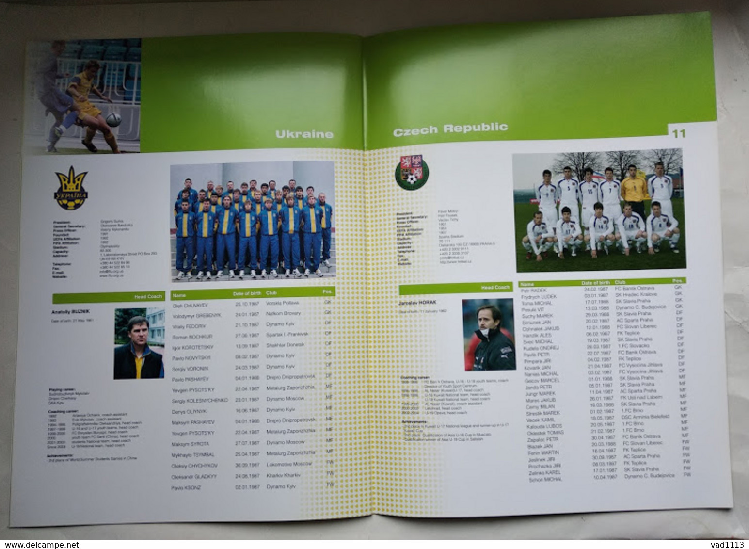 Football Program - UEFA UNDER 19  CHAMPIONSHIP - Ukraine, Czech Republic, Denmark, Switzerland - Books